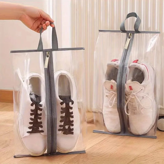 Portable Waterproof Shoe Storage Bag Dustproof Transparent Shoe Bag Moistureproof Travel Storage Shoes Organizer