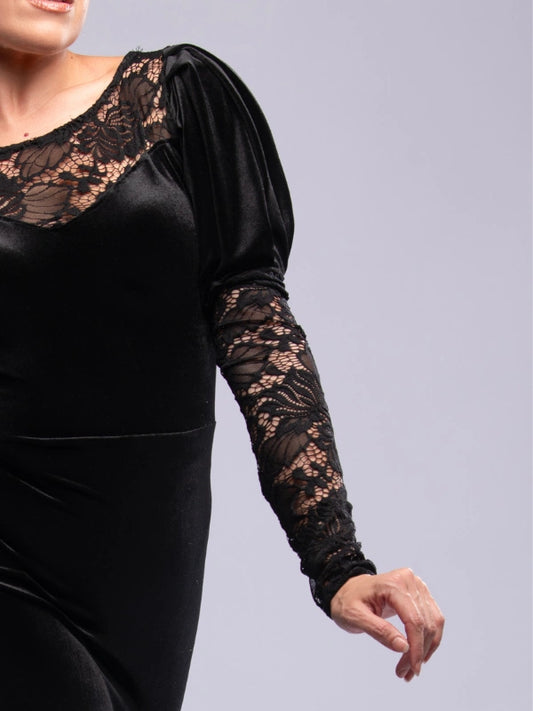 Vestido Maya – corazón manga farol larga