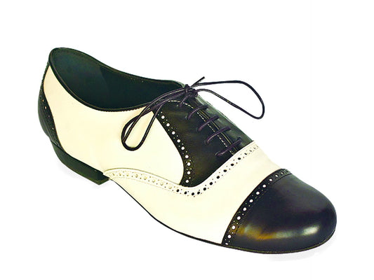 Arrabal Black and White Leather