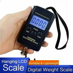 40kg X 10g Mini Digital Scale for Fishing Luggage Travel Weighting Portable Electronic Hanging Hook Scale Hand Scales