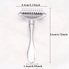Stainless Steel Facial Massage Roller Deep Tissue Massage Tool for Face, Acupressure Massager Body for Hand, Foot, Neck SPA Care