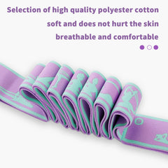 Multi-Section Elastic Yoga Resistance Bands Pilates Dance Stretching Fitness Sport Pull Strap Multi-Functional Gym Stretch Strap