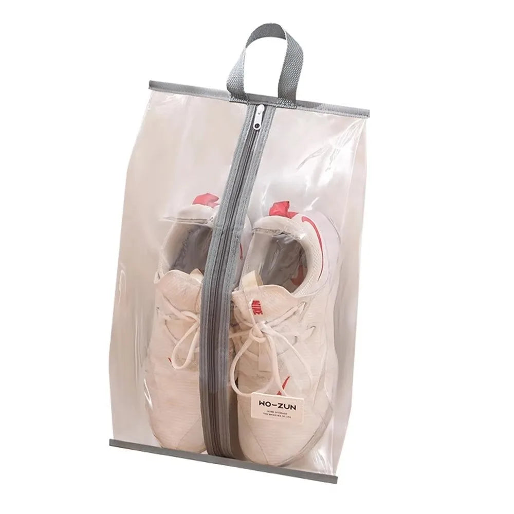 Portable Waterproof Shoe Storage Bag Dustproof Transparent Shoe Bag Moistureproof Travel Storage Shoes Organizer