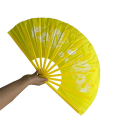 Chinese Japanese Kung Fu Dragon plastic folding Fan Large Hand