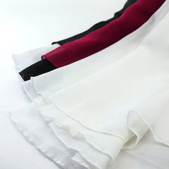 Falda de baile con envoltura para mujer, falda de ballet de gasa, falda larga de ballet, 2 capas, tutú de baile, disfraces de baile, ropa de baile para adultos