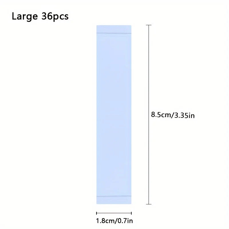 36PCS Invisible Double Sided Fashion Tape for Clothing Dress Bra Strap Anti-Slip Skin Safe Secret Adhesive Strip 1.2/1.8cmx8.5cm