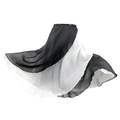 Falda de baile con envoltura para mujer, falda de ballet de gasa, falda larga de ballet, 2 capas, tutú de baile, disfraces de baile, ropa de baile para adultos