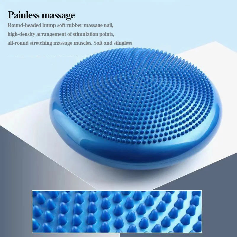 PVC yoga balance mat inflatable massage cushion thicken explosion-proof barefoot rehabilitation mat soft pedal balance trainer