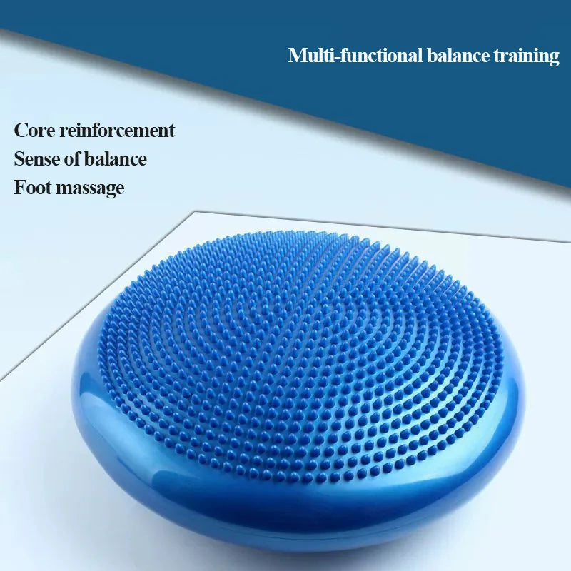 PVC yoga balance mat inflatable massage cushion thicken explosion-proof barefoot rehabilitation mat soft pedal balance trainer