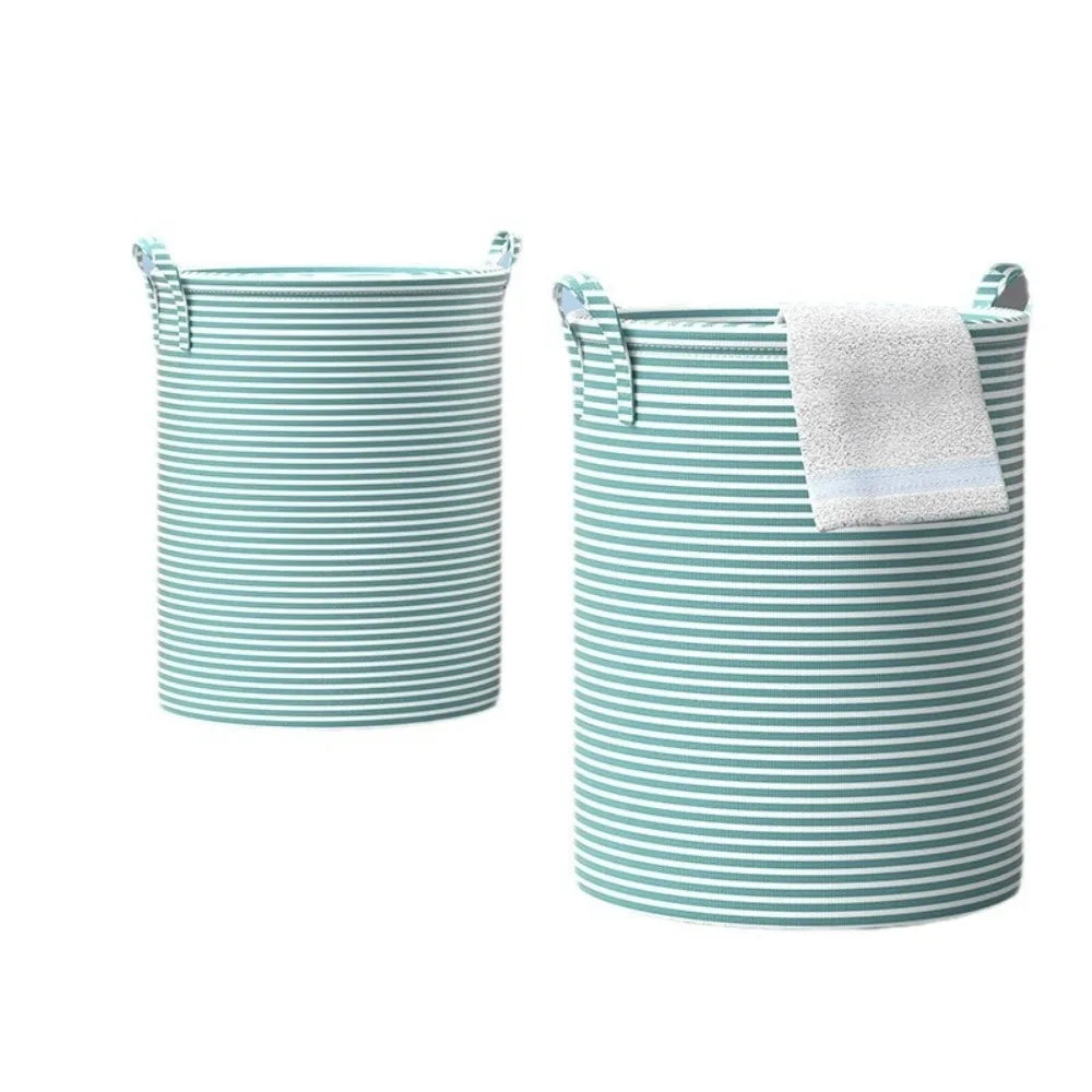 New Foldable Laundry Basket Cotton and Linen Dirty Clothes Storage Bag Large Capacity Household Sundries Storage Basket