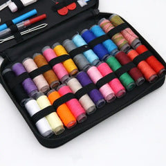 86/172pcs Sewing Kit With Threads Needles Scissors Tape Measure Buttons Storage Bag Portable Travel Sewing Box Tools