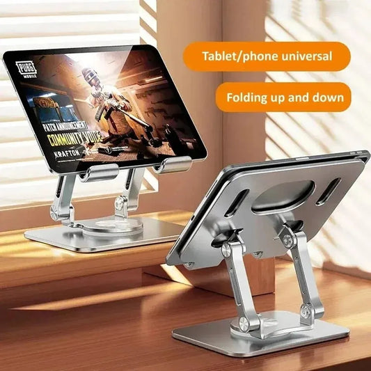 360° Rotation Tablet Stand for IPad, Adjustable Foldable Tablet Holder,Aluminum Phone Stand Compatible with iPad Pro/ Air/ Mini