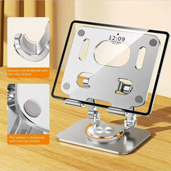 360° Rotation Tablet Stand for IPad, Adjustable Foldable Tablet Holder,Aluminum Phone Stand Compatible with iPad Pro/ Air/ Mini