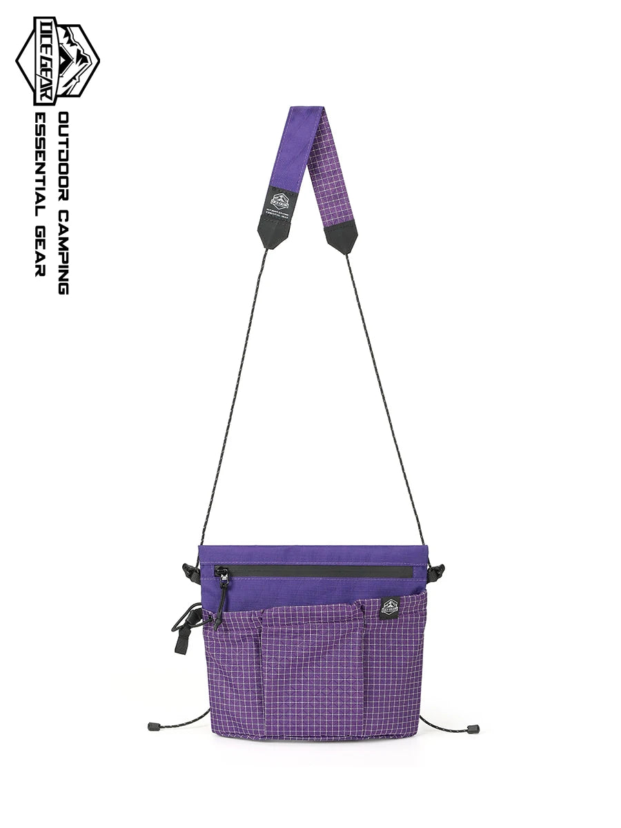 Lightweight Crossbody Bag Waterproof X Pac Nylon Ripstop Small Shoulder Bag Adjustable Strap Travel Hiking Daily Sling Pouch