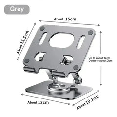 360° Rotation Tablet Stand for IPad, Adjustable Foldable Tablet Holder,Aluminum Phone Stand Compatible with iPad Pro/ Air/ Mini