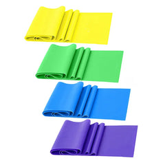 Exercise Resistance Bands Set With 4 Resistance Levels TPE Elastic Band For Fitness Workout Rehab Strength Training Yoga Pilates