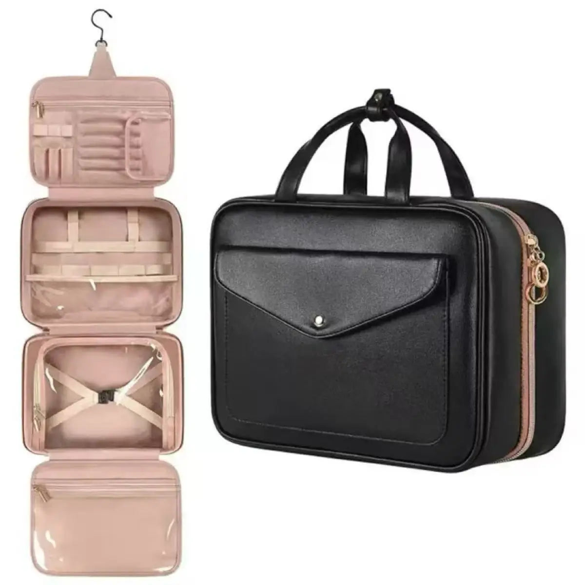Travel Organizer Hanging Toiletry Bag Men Bathroom Large Portable Storage Box Waterproof Women Toiletry Cosmetic Makeup Case