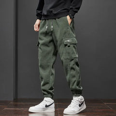 Pantalones casuales de hombre de primavera y otoño de nuevo estilo con cintura elástica, elásticos, rectos, con cordón, harem, para trotar, deportivos, largos, para hombre