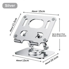 360° Rotation Tablet Stand for IPad, Adjustable Foldable Tablet Holder,Aluminum Phone Stand Compatible with iPad Pro/ Air/ Mini