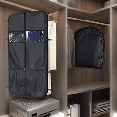 50" Garment Bag for Travel Foldable Suit Bag with Multiple Pockets Carry On Garment Durable Suitcase Garment Cover for Business