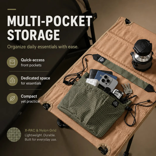 Lightweight Crossbody Bag Waterproof X Pac Nylon Ripstop Small Shoulder Bag Adjustable Strap Travel Hiking Daily Sling Pouch