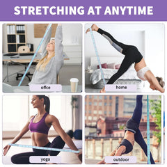 Multi-Section Elastic Yoga Resistance Bands Pilates Dance Stretching Fitness Sport Pull Strap Multi-Functional Gym Stretch Strap