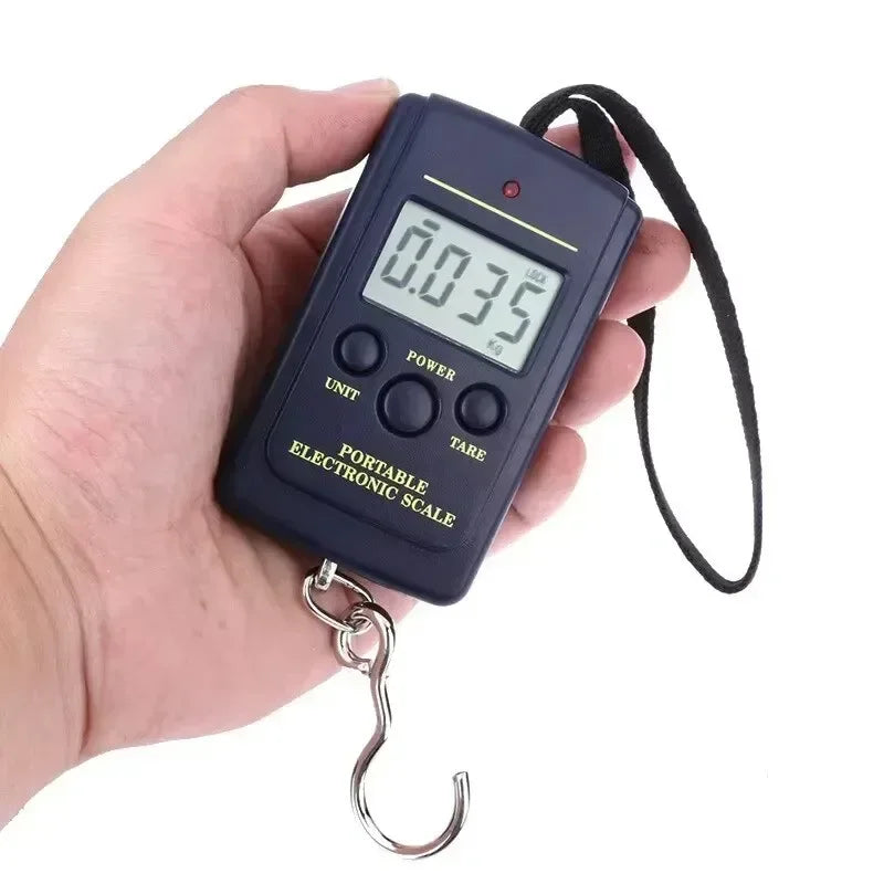 40kg X 10g Mini Digital Scale for Fishing Luggage Travel Weighting Portable Electronic Hanging Hook Scale Hand Scales