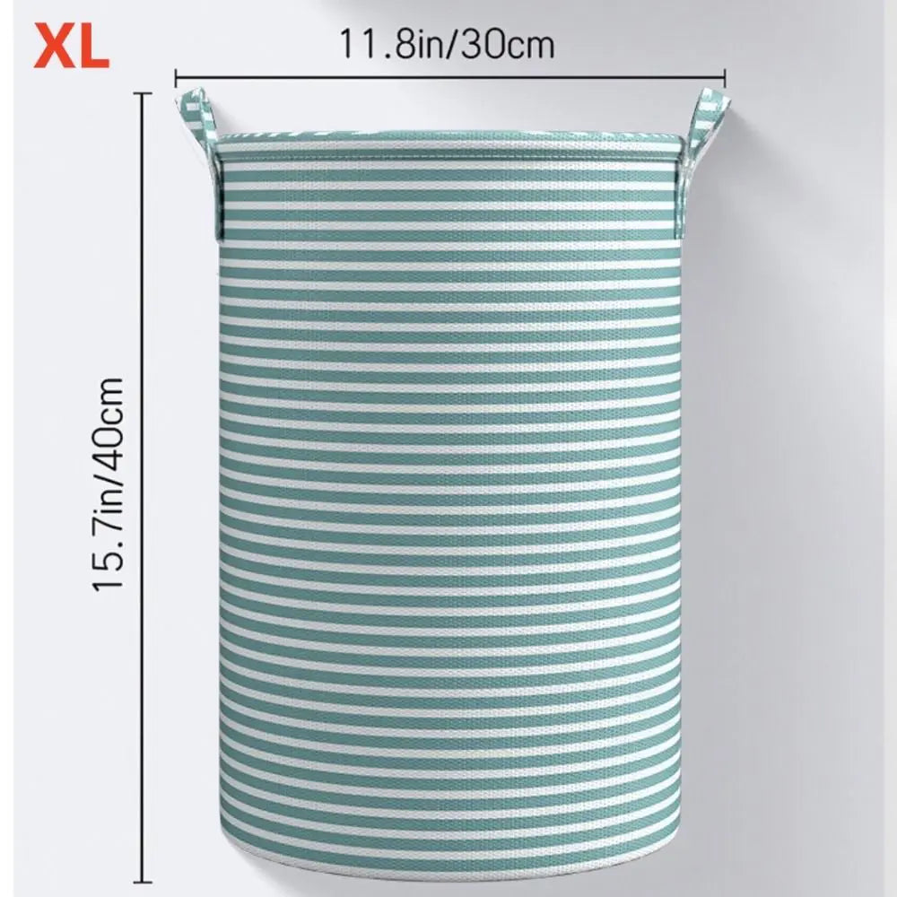 New Foldable Laundry Basket Cotton and Linen Dirty Clothes Storage Bag Large Capacity Household Sundries Storage Basket