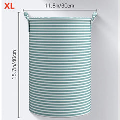 New Foldable Laundry Basket Cotton and Linen Dirty Clothes Storage Bag Large Capacity Household Sundries Storage Basket