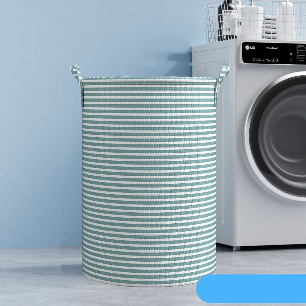 New Foldable Laundry Basket Cotton and Linen Dirty Clothes Storage Bag Large Capacity Household Sundries Storage Basket