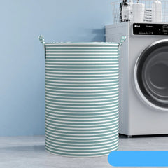 New Foldable Laundry Basket Cotton and Linen Dirty Clothes Storage Bag Large Capacity Household Sundries Storage Basket